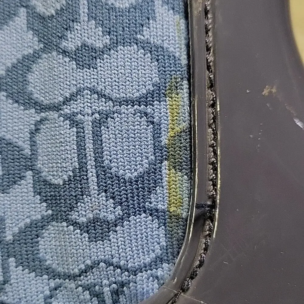 Coach Rivington Logo Navy Blue Rain Boots Womens Size 5 New - Picture 13 of 14